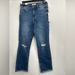 NWT OAT New York High Rise Relaxed Straight Jeans Size 25